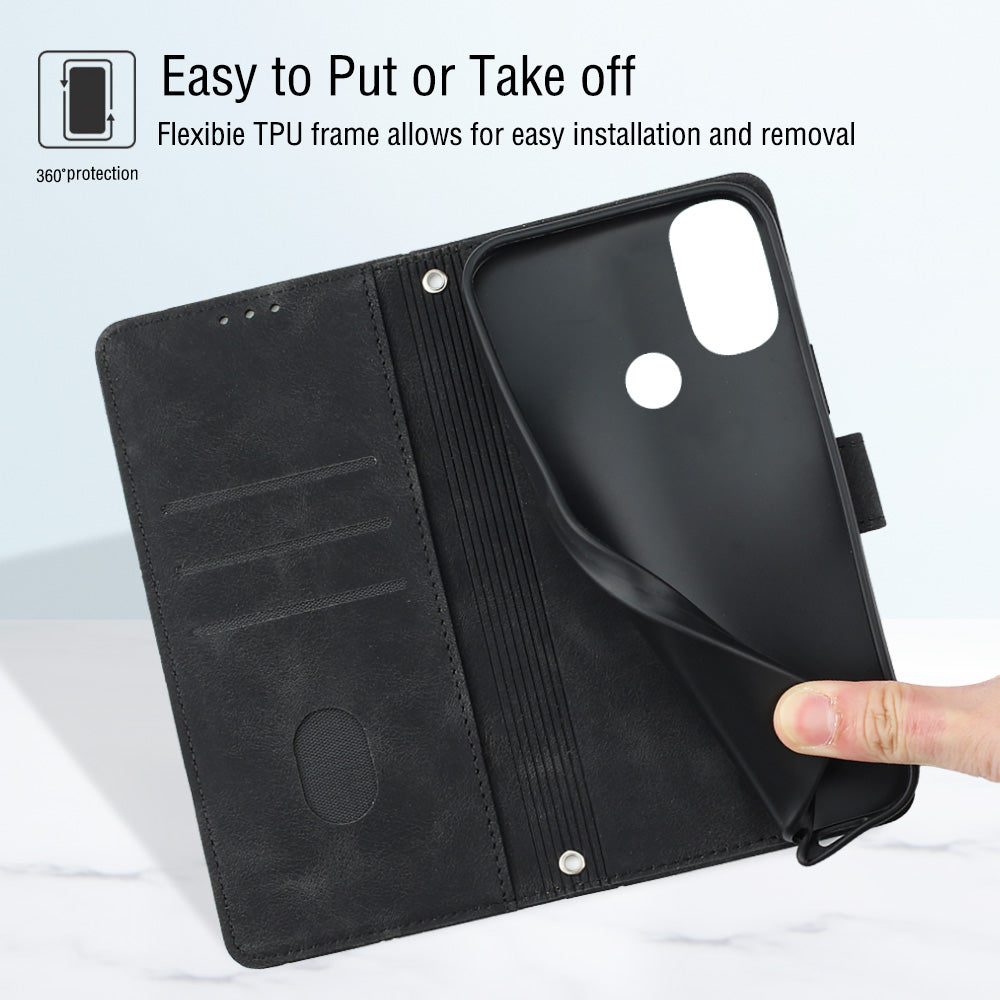 PT005 YB Imprinting Series-6 For Motorola Moto E20 E30 E40 Wallet Stand Cover Skin Touch PU Leather Phone Case PT005 YB Imprinting Series-6 For Motorola Moto E20 E30 E40 Wallet Stand Cover Skin Touch PU Leather Phone Case